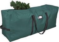🎄 primode christmas tree storage bag - 7.5 ft. holiday tree organizer, durable 600d oxford material, heavy duty xmas storage box (green) logo