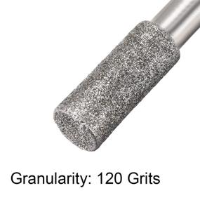 img 1 attached to 💎 Premium 1/4-Inch Diamond Burrs for Carving – 10 Pcs Set with 8mm Cylindrical Shape and 120 Grit