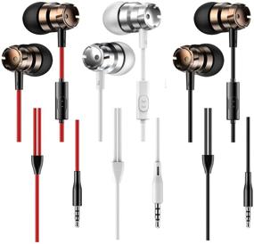 img 4 attached to Microphone，Noise Headphones，High Definition，Compatible Smartphones Gaming，Fits