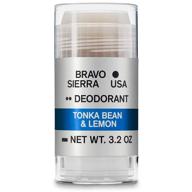 🌿 bravo sierra men's natural deodorant – aluminum-free, long lasting odor & sweat control – tonka bean and lemon, 3.2 oz – paraben-free, baking soda free, vegan & cruelty free – non-staining formula logo