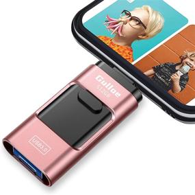 img 4 attached to 📱 Gulloe USB3.0 iPhone Flash Drive 512GB - Versatile Storage Solution for iPhones, Androids, Computers, and More (Rose Gold)