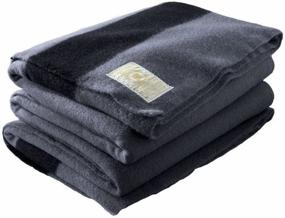 img 1 attached to 🔥 Hudson Bay King Size Blanket: Stay Warm and Cozy with 8 Point Comfort - Charcoal