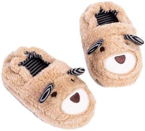 img 4 attached to 🐶 TSAITINTIN Toddler Boys Doggy Slippers: Comfortable Shoes for Little Feet