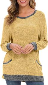 img 3 attached to LILBETTER Womens Casual Blouses Sweatshirts Outdoor Recreation