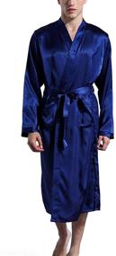 img 3 attached to 👕 Comfortable and Stylish Lightweight Loungewear Nightwear Bathrobes for Men