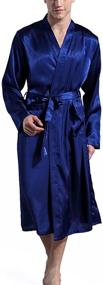 img 4 attached to 👕 Comfortable and Stylish Lightweight Loungewear Nightwear Bathrobes for Men