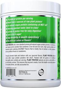 img 2 attached to Nutrex Research Plant Protein: Vegan, Great Tasting German Chocolate Cake Flavor, No Artificial Ingredients, Gluten and Lactose Free - 18 Servings