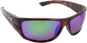 img 1 attached to 🕶️ Polarized Sunglasses - Sea Striker Bill Collector: Tortoise Frame with Green Mirror Lens