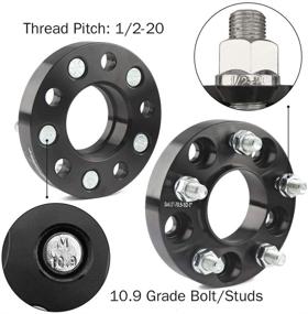 img 1 attached to 🔁 GAsupply Расширители колесных арок с подшипниками хаба, прозрачностью 5x4,5 дюйма, 1" (25 мм), 70,5 мм, Шпильки 1/2-20 дюймов: идеально подходит для Mazda B2500, B3000, B4000, Navajo, Ford Mustang, Edge, Crown Victoria, Lincoln Aviator, Mark 7, Town Car - Набор из 4 штук