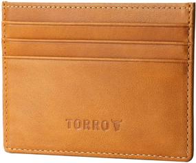 img 4 attached to 👜 TORRO Premium Genuine Leather Men's Wallets, Card Cases & Money Organizers - High-Quality Business Accessories