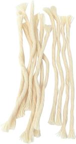 img 3 attached to 🕯️ Ner Mitzvah Smokeless Cotton Wicks – 50 Count (Approximately) Thin 39 Ply – Ideal Replacement Wicks for Oil Cup Candles