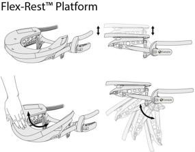 img 1 attached to EARTHLITE Flex-Rest Massage Table Face Cradle - Self-Adjusting, Flexible Platform with Strata Memory Foam Face Pillow (Latest Model)