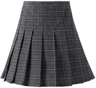 girls pleated school skirts stretchy logo