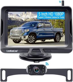 img 4 attached to LeeKooLuu LK2: HD 1080P Беспроводная камера заднего вида с Bluetooth и сплит-экранной системой - Идеально подходит для автомобилей, грузовиков, внедорожников, седанов - Установка своими руками, поддержка второй камеры.
