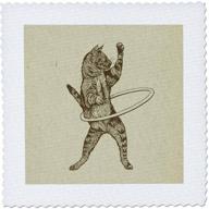 3drose hula kitty drawing hooping logo