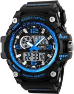 kxaito waterproof military stopwatch 1283_blue логотип