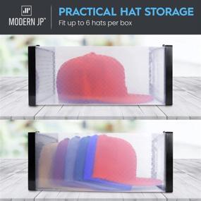 img 2 attached to 🧢 Effortlessly Organize and Display Your Baseball Caps with the Modern JP Hat Organizer for Baseball Caps (4-Pack)!