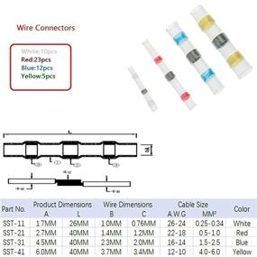 img 3 attached to 💧 Advanced Waterproof Connectors, Tubings, and Electrical Terminals: Ultimate Protection for All Your Electrical Needs