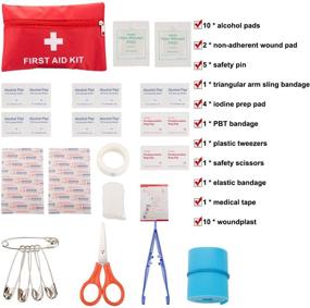 img 3 attached to 🚗 72-Piece Auto Emergency Car Kit - First Aid Kit with Jumper Cables, Tow Rope, Triangle, Flashlight, Raincoat, Safety Vest & More - Multi-Functional Roadside Assistance Tools - Ideal Auto Winter Accessory