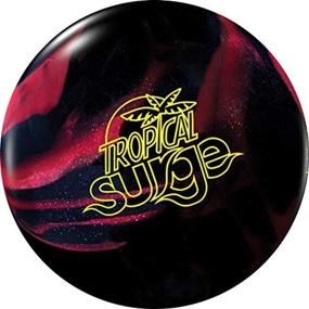 img 1 attached to 🎳 16lb Storm Tropical Surge Black/Cherry Bowling Ball