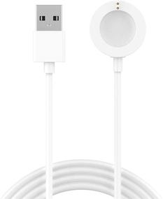 img 4 attached to RuenTech Charger Compatible With Fossil Gen 5 / Gen 4 / Sport Smartwatch Rapid Charger Magnetic (White)