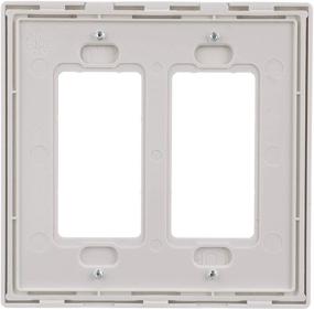 img 1 attached to 🔌 EATON PJS262W Arrow Hart Pjs262 White Screwless Wall Plate - 2 Gang, 4-1/2"L x 4.56"W x 0.08"T