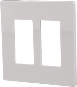 img 3 attached to 🔌 EATON PJS262W Arrow Hart Pjs262 White Screwless Wall Plate - 2 Gang, 4-1/2"L x 4.56"W x 0.08"T