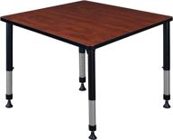 height adjustable classroom table for kids - square shape │ home store logo