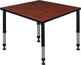 img 4 attached to Height Adjustable Classroom Table for Kids - Square Shape │ Home Store