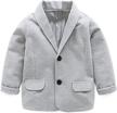 little fashion blazers jackets outerwear boys' clothing - suits & sport coats logo