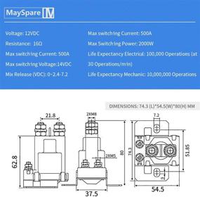 img 3 attached to 🔌 MaySpare 80-Amp Relay 12V Continuous Duty Solenoid Relay White Rodgers High Current Starter Relay – Battery Isolator & SPST 4 Pin Relay