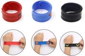 img 2 attached to 🎉 8-Pack Slap Bracelets: Ideal Party Favors for Boys - Wristband Accessories and Wrist Strap Gift Supplies