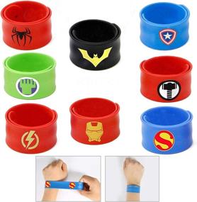 img 4 attached to 🎉 8-Pack Slap Bracelets: Ideal Party Favors for Boys - Wristband Accessories and Wrist Strap Gift Supplies