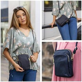 img 3 attached to 👜 Stylish and Practical MINICAT Nylon Crossbody Smartphone Wallet for Women