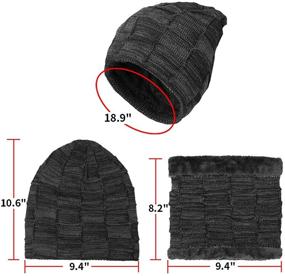 img 2 attached to KRATARC Winter Beanie Gaiter Outdoor Men's Accessories