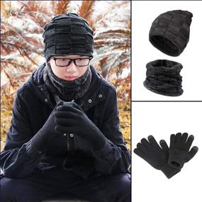 img 3 attached to KRATARC Winter Beanie Gaiter Outdoor Men's Accessories