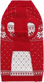 img 1 attached to 🐶 Blueberry Pet Vintage Holiday Dog Sweaters - 10 Patterns - Matching Dog Scarf, Pet Owner Sweater, and Blanket Available Separately