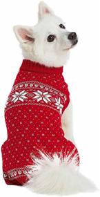 img 4 attached to 🐶 Blueberry Pet Vintage Holiday Dog Sweaters - 10 Patterns - Matching Dog Scarf, Pet Owner Sweater, and Blanket Available Separately