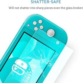 img 1 attached to Nintendo Switch Lite Screen Protector - TJS [2-Pack] [Tempered Glass] [Works with Docking] - 0.3mm Thin/Bubble-Free/HD Clear/9H Hardness/Scratch-Resistant/Shatterproof/Anti-Fingerprint (Clear)