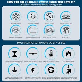img 1 attached to 🔋 FOXSUR Car Battery Charger: 12V/24V 8Amp Intelligent Automatic Battery Charger with LCD Screen, 6 Charging Modes, and 3-Stage Charging - Suitable for Multiple Battery Types (Blue)