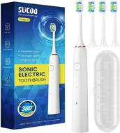 🦷 slicoo electric toothbrush for adults: sonic toothbrush with advanced brushless motor, smart timer, 4 dupont brush heads, and 2 cleaning modes – achieve superior oral hygiene for up to 40 days! logo