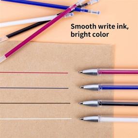 img 3 attached to 🖋 AIEX Heat Erasable Pens - 4 Colors with Pink Caps & 20 Refills - Ideal for Quilting, Sewing, Dressmaking, Fabric Marking, Tailors Sewing