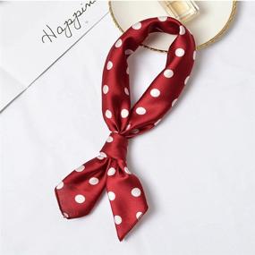 img 3 attached to Платок Patiky Neckerchief Square PSSJ01, бордовый цвет