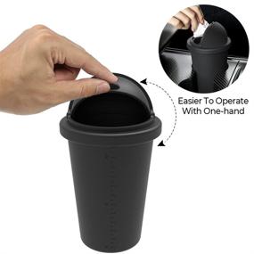 img 3 attached to 🚗 BMZX Car Trash Can Cup Holder - Convenient Auto/Home/Office Garbage Bin