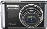 📸 capture stunning moments with the olympus stylus 9000 12 mp digital camera: 10x wide angle zoom, dual image stabilization, and 2.7-inch lcd display (black) logo