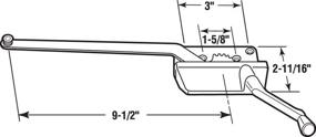 img 1 attached to 🔧 Bronze Surface Mount Wood Casement Operator - Prime-Line H 3569, 9-1/2 Inch