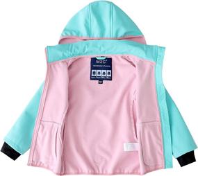 img 3 attached to 🧥 Stay Warm and Dry with the M2C Girls Hooded Fleece Lined Waterproof Windproof Jacket