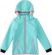 🧥 stay warm and dry with the m2c girls hooded fleece lined waterproof windproof jacket логотип