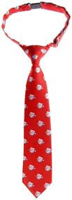 img 2 attached to Retreez Christmas Happy Snowman Woven Pre-tied Boy's Tie: Festive Holiday Accessory