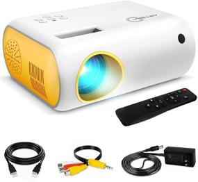 img 4 attached to 🎬 ARTSEA Mini Projector - 4500L Portable 1080P Supported Projector for Outdoor Movies, Home Theater, Phone, HDMI, USB, TV, Laptop, iOS, Android